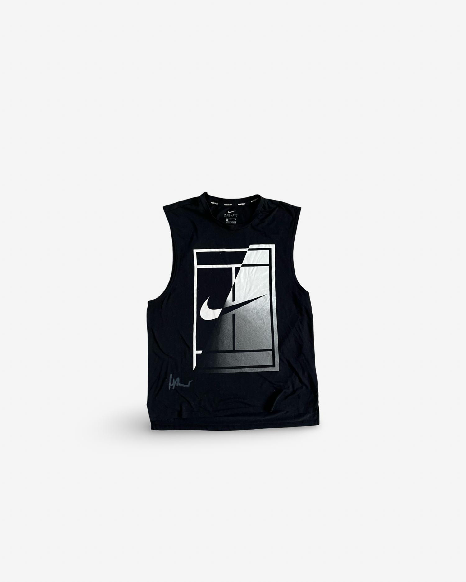 Monochrome Nike court sleeveless, signed