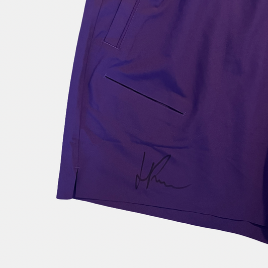Signed outfit Shirt White/Purple + purple shorts