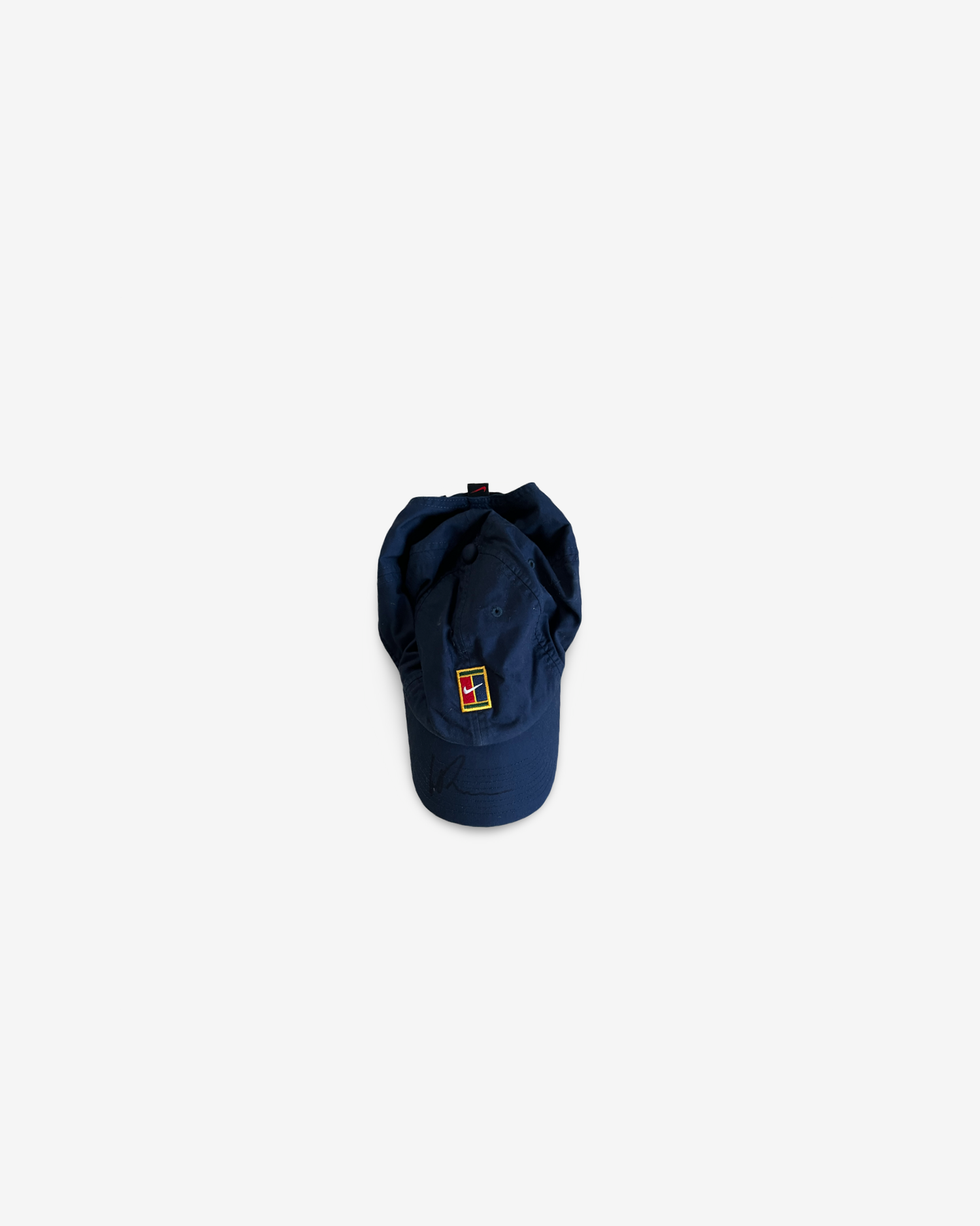 Dark blue off court Cotten cap, signed