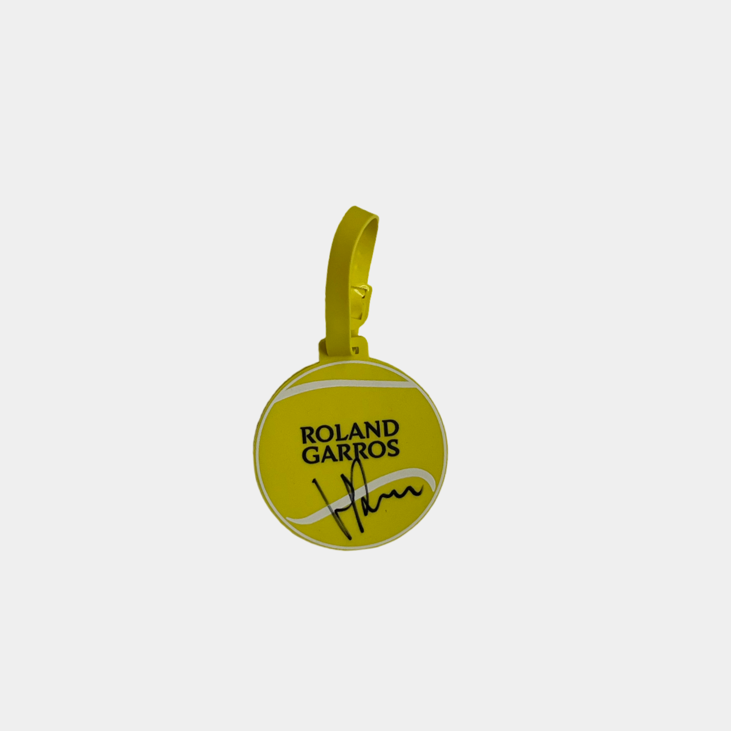 Signed Roland Garros luggage tag