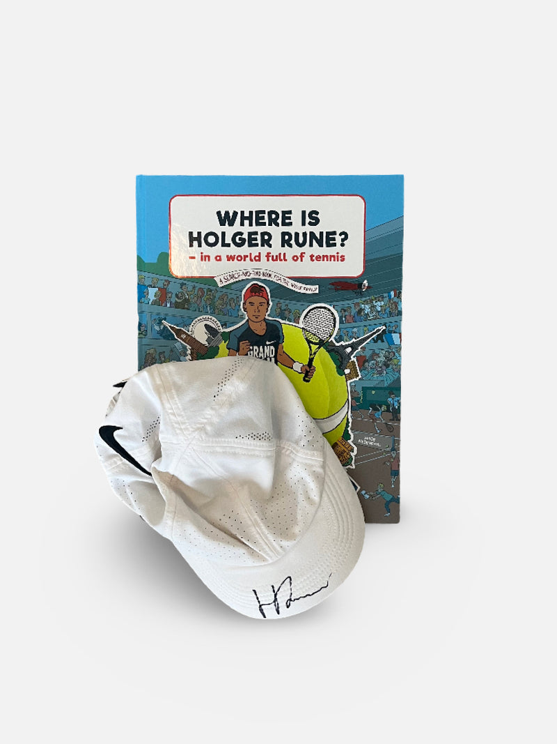 Set of signed cap used by Holger in match and book #2