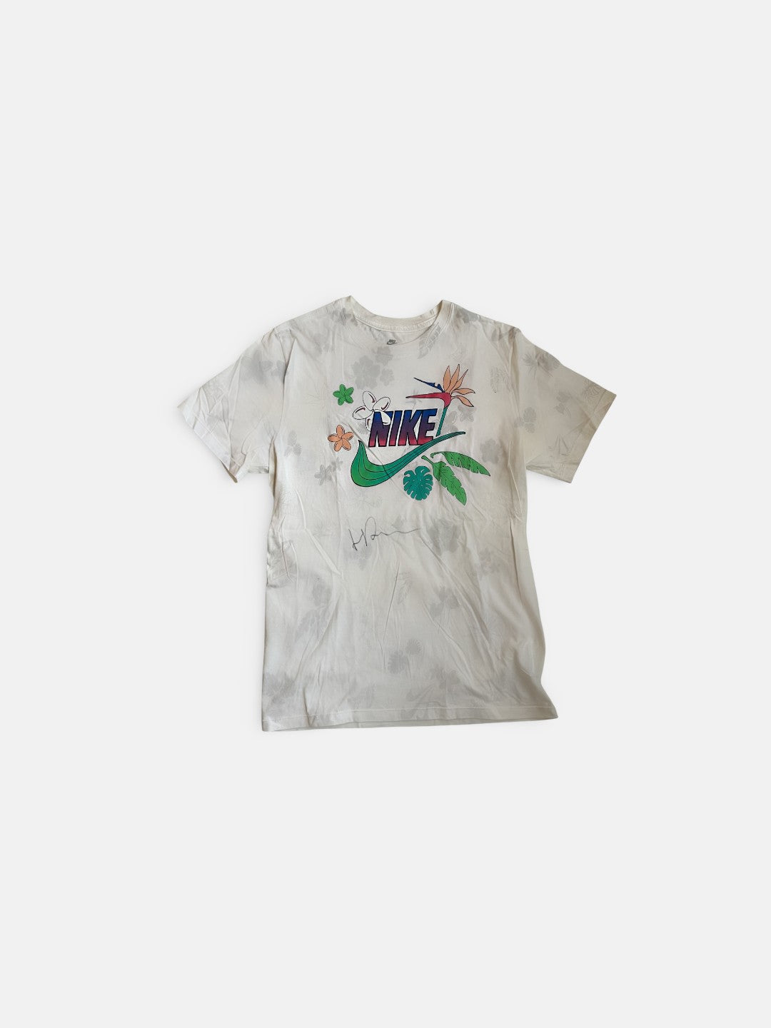 Signed happy vibe pattern t-shirt
