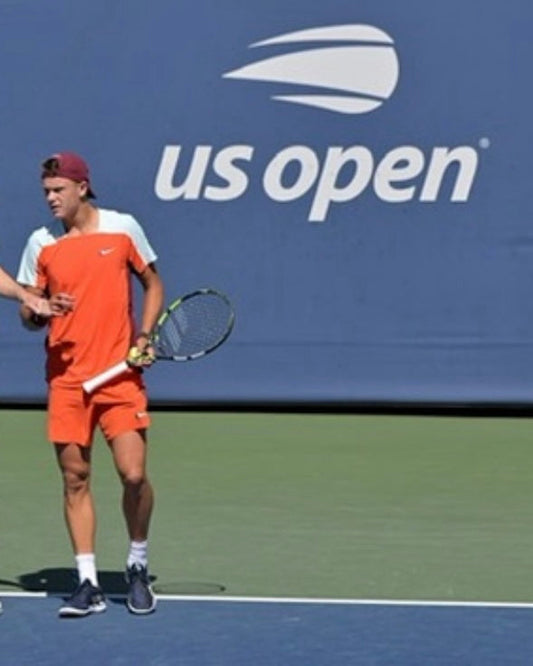 UsOpen Orange match shorts , used in doubles and practice, signed