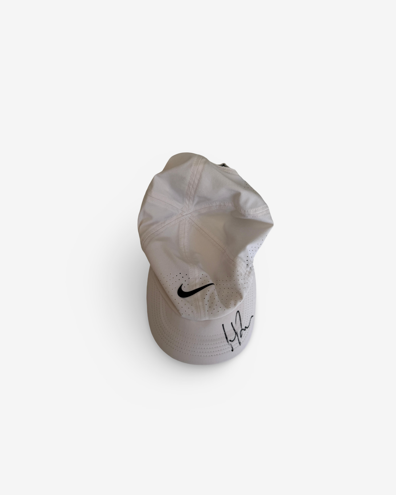 Signed white cap