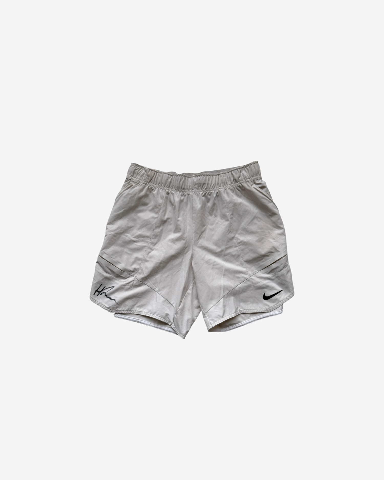 Signed white shorts - short model, very used