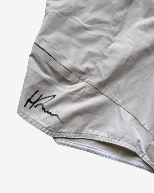 Signed white shorts - short model, very used