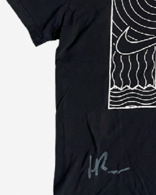 Practice shirt, black, court logo , signed