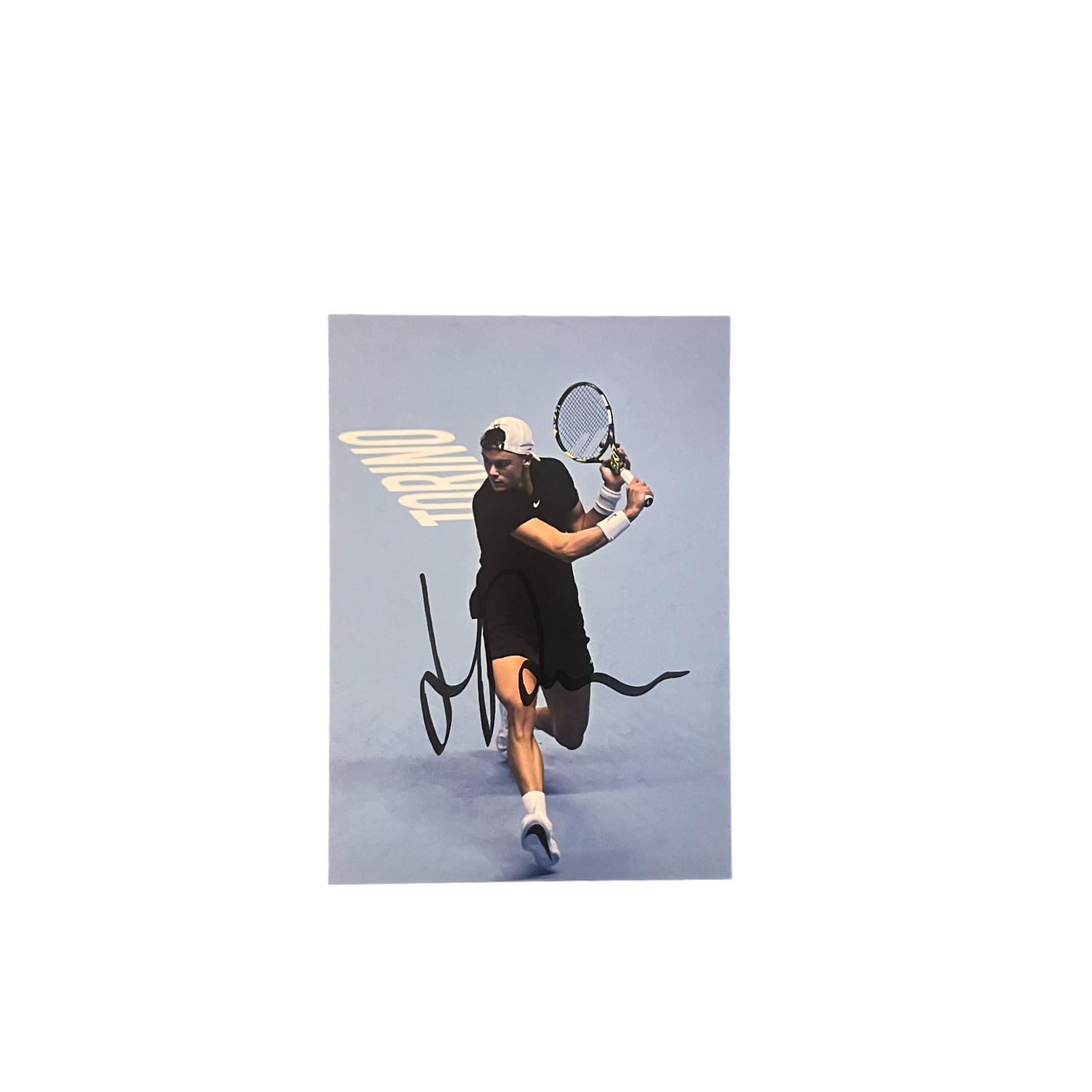 Signed Postcard. Photo from Nitto ATP finals, Torino, Italy. Limited