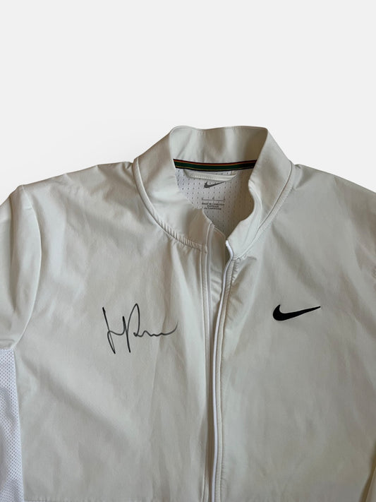Signed track suit jacket white/beige