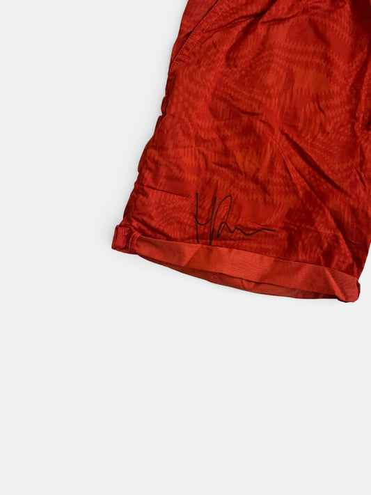 Signed clay red shorts