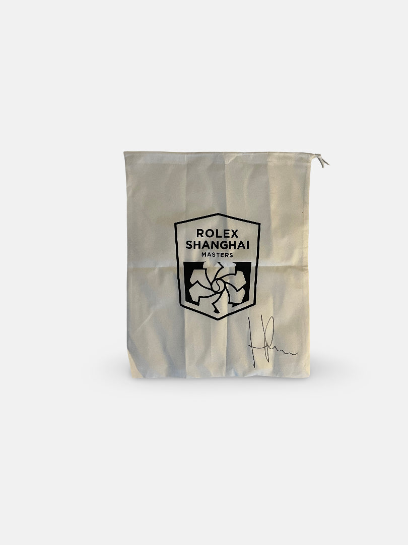 Signed Rolex Shanghai Master official player laundry bag