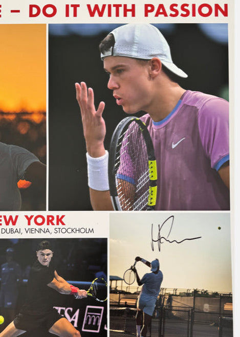Signed tennis Poster - Do it with Passion