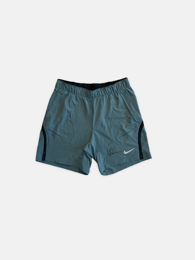 Signed Match/practice Shorts, dusty blue