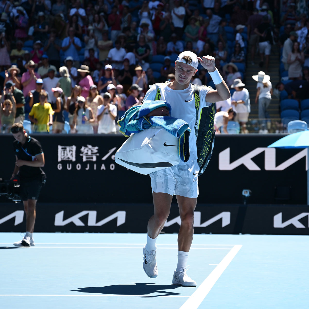 Signed and match worn. Australian Open match outfit