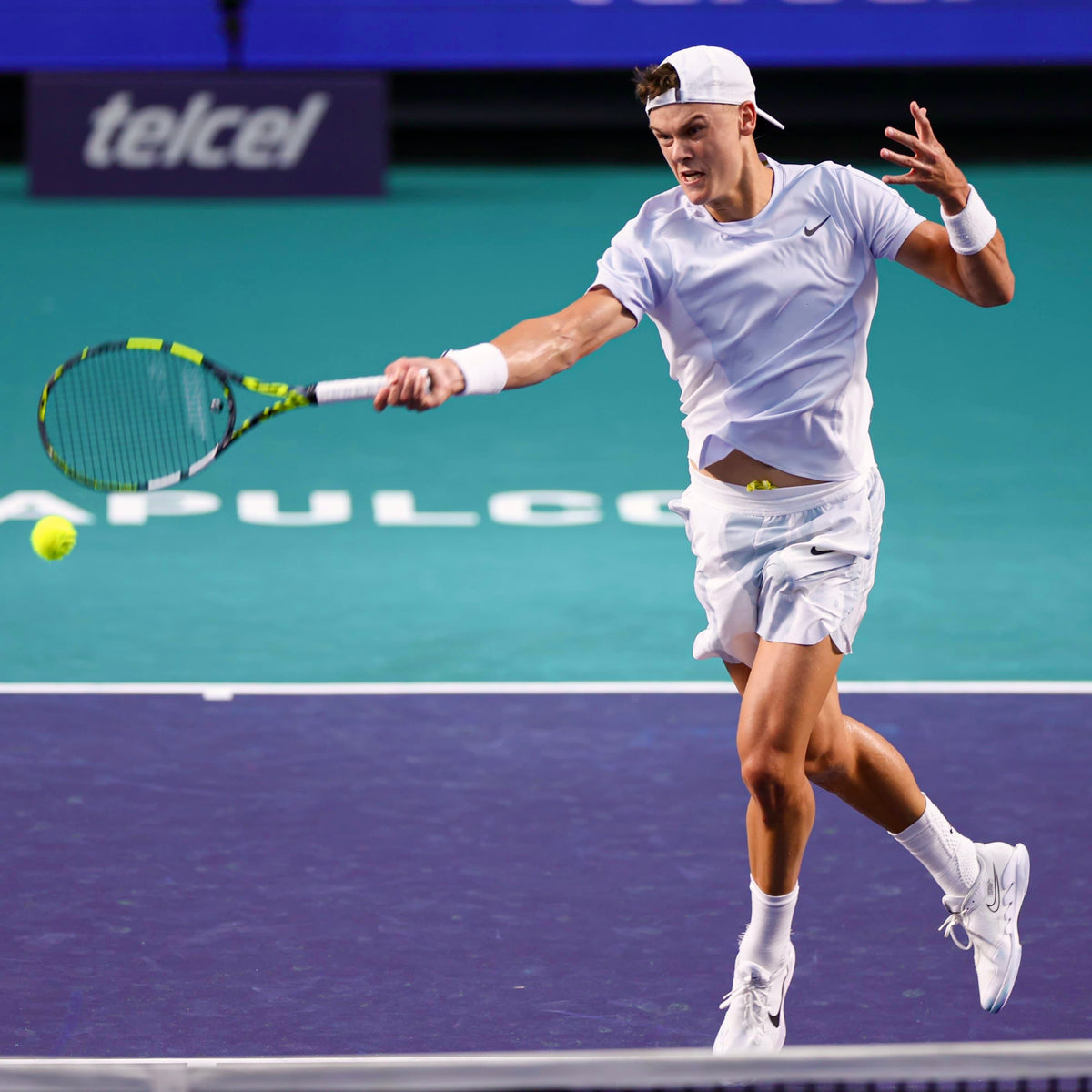 Signed Match Shorts ice blue and white pattern