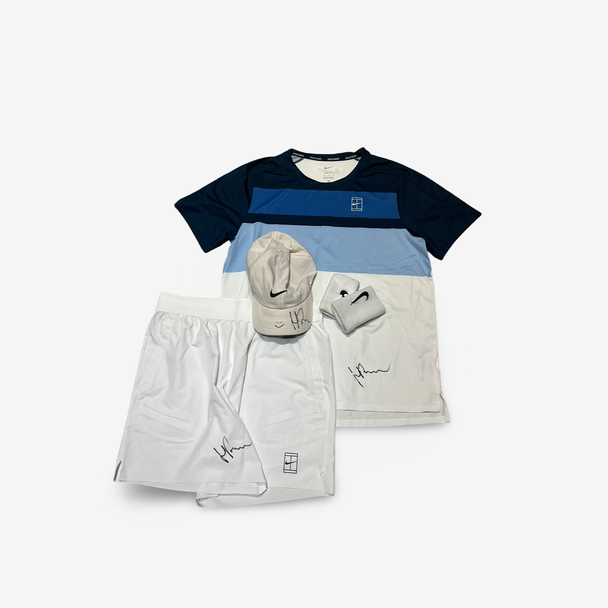 Signed and match worn. Indian Wells complete match outfit