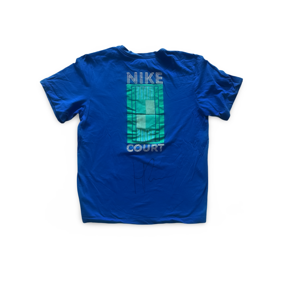 Signed on the back. Nike Practice Shirt #10