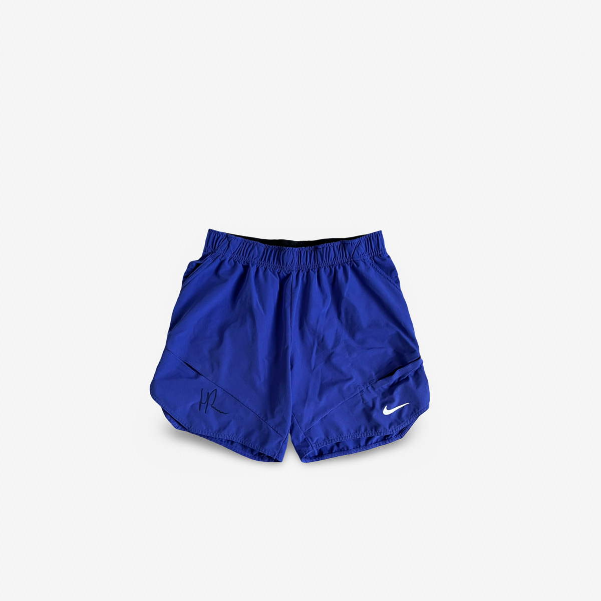 Purple match and practice shorts, signed