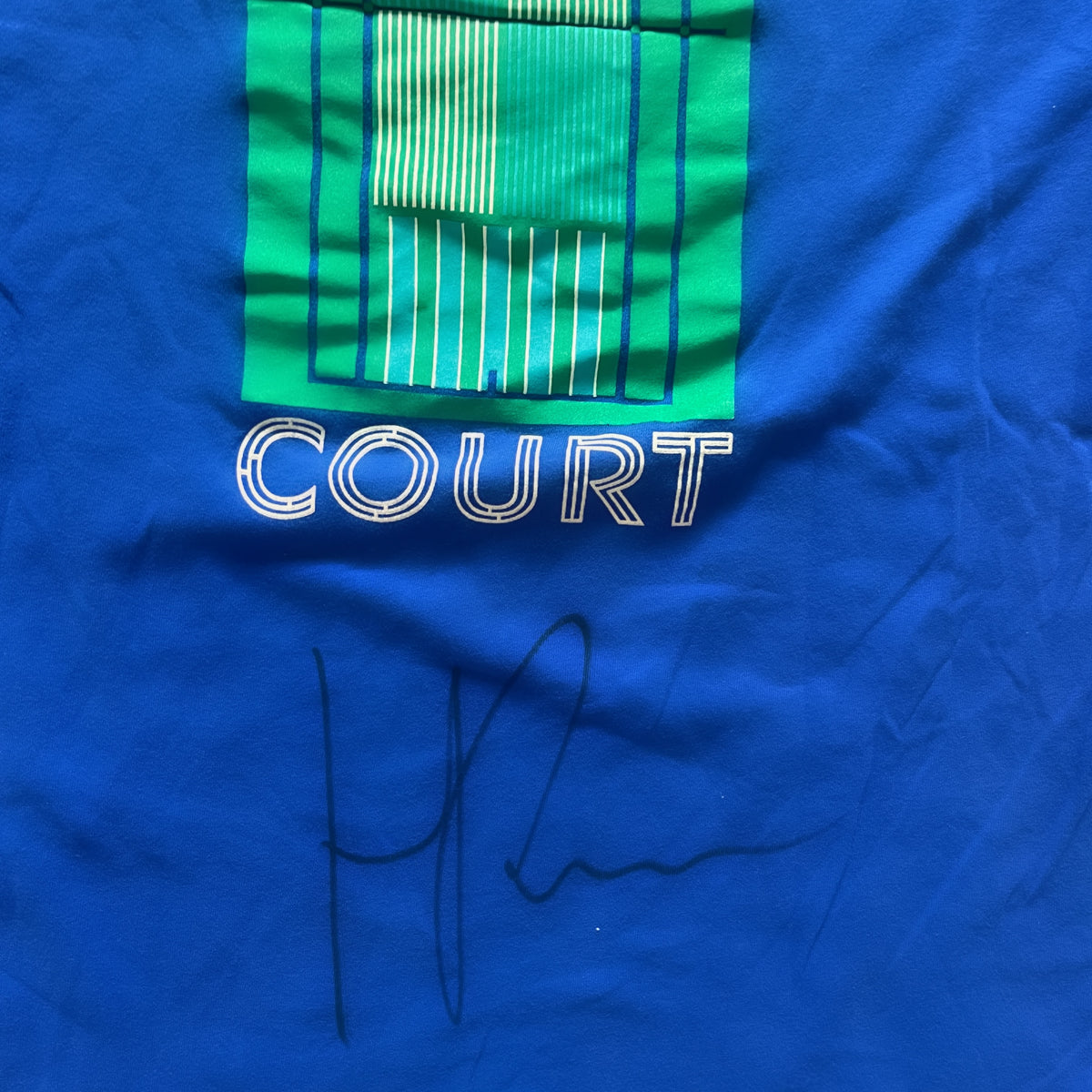 Signed on the back. Nike Practice Shirt #10