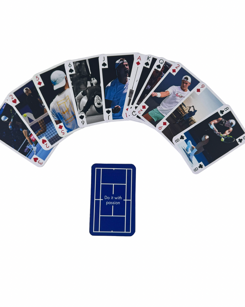 Classic Card game “do it with passion” hard court front