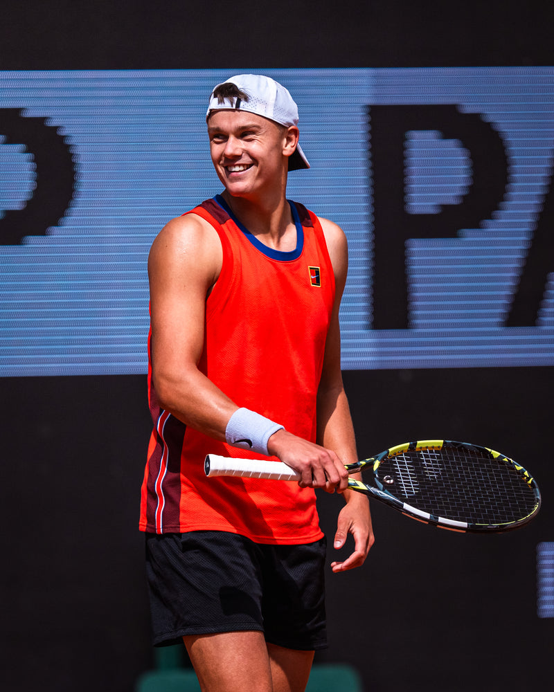 Signed iconic red sleeveless shirt