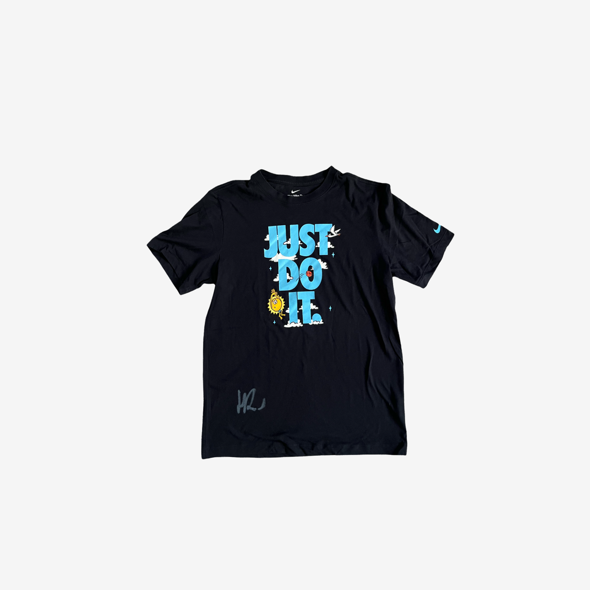 Black, Just do it practice shirt, signed