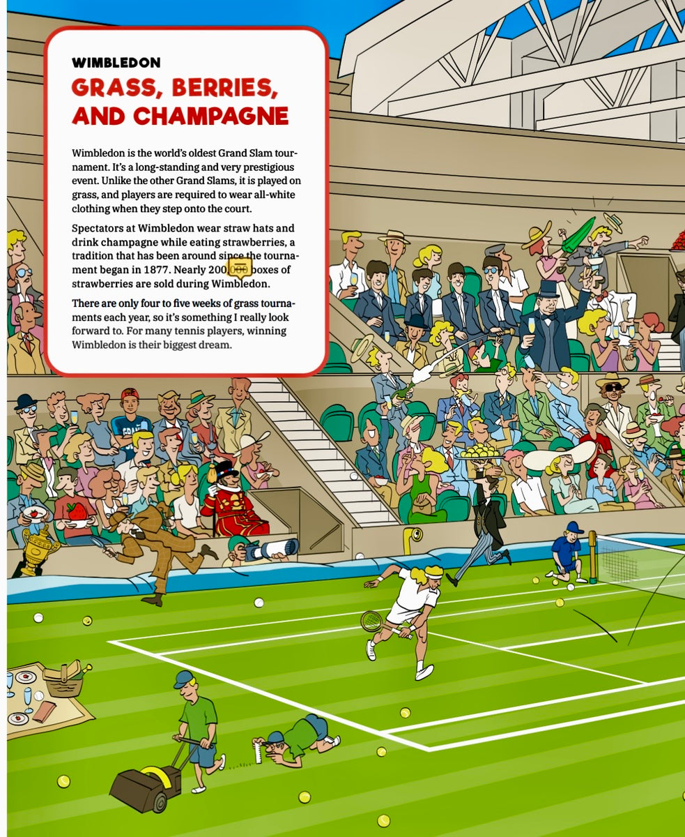 Grand Slam tennis search and find book - “Where is Holger Rune”. Limited, (English edition) signed