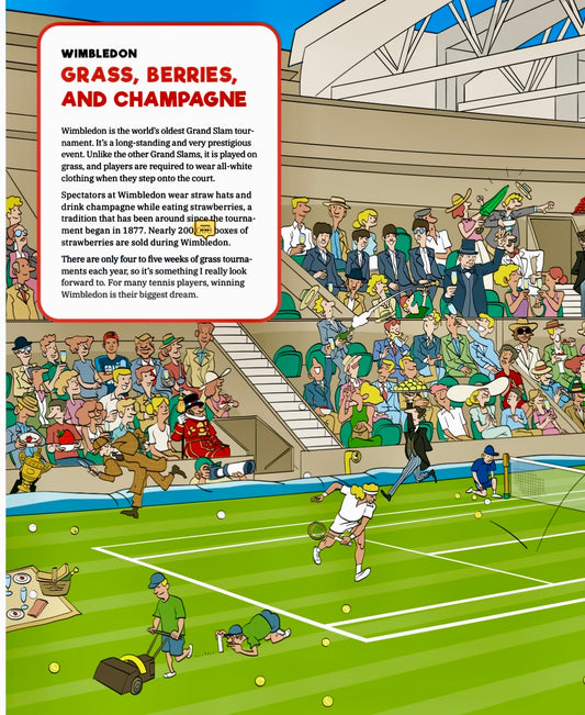 Grand Slam tennis search and find book - “Where is Holger Rune”. Limited, (English edition) signed