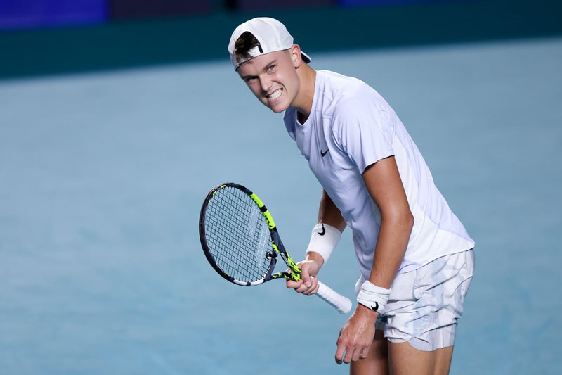 Signed Match Shorts ice blue and white pattern