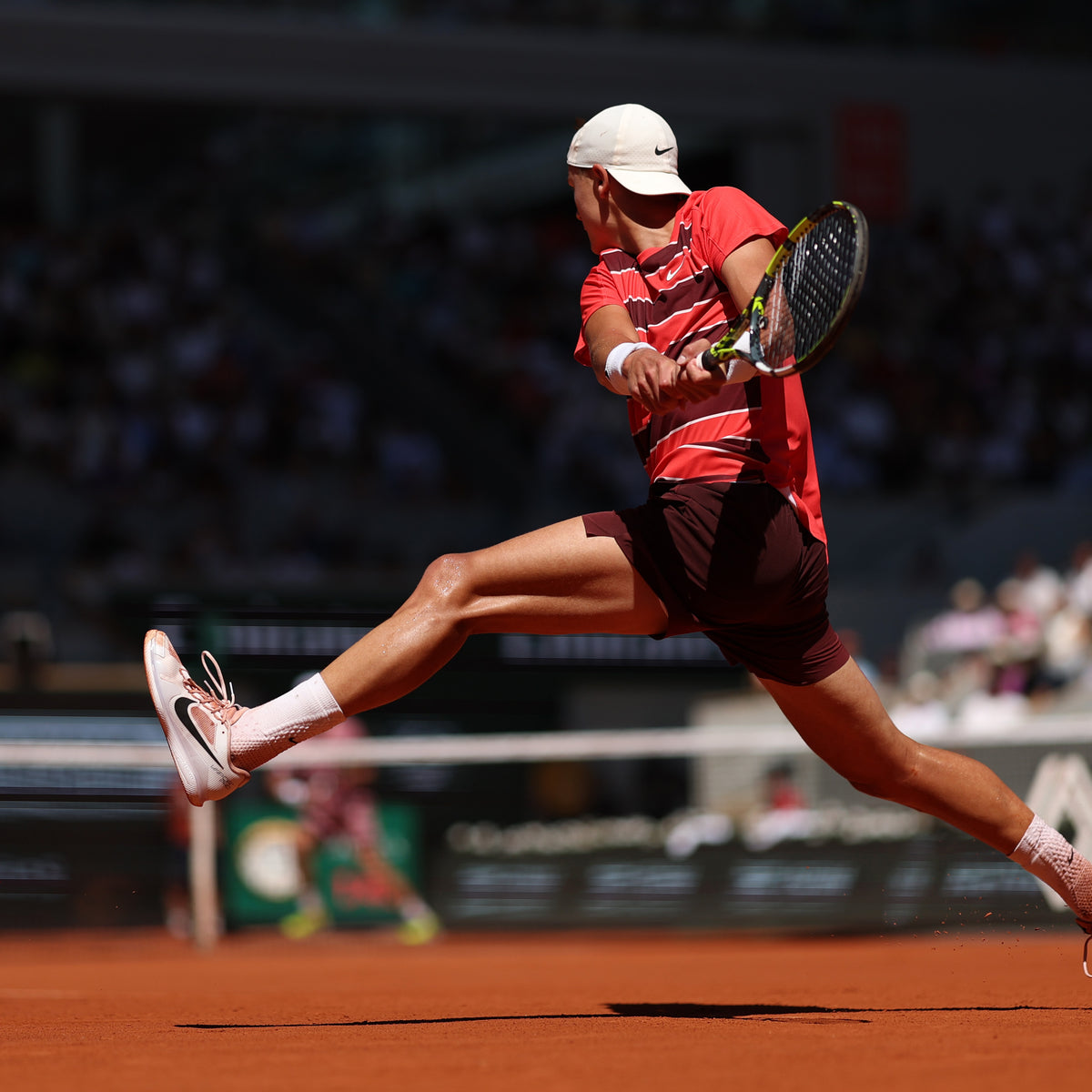 Signed and match worn at Roland Garros complete match outfit