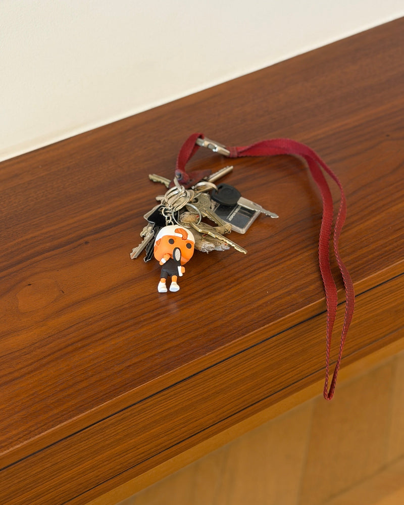 Tennis Keychain - Bag charm. Tennis figurine and tennisball, HR pop collection