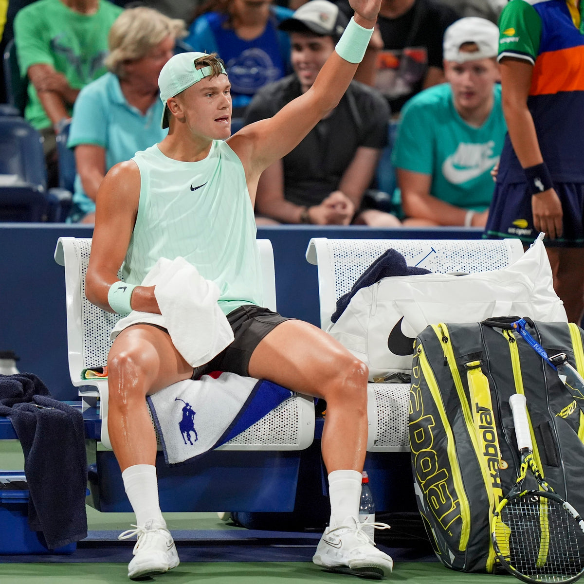 Signed and match used tennis bag