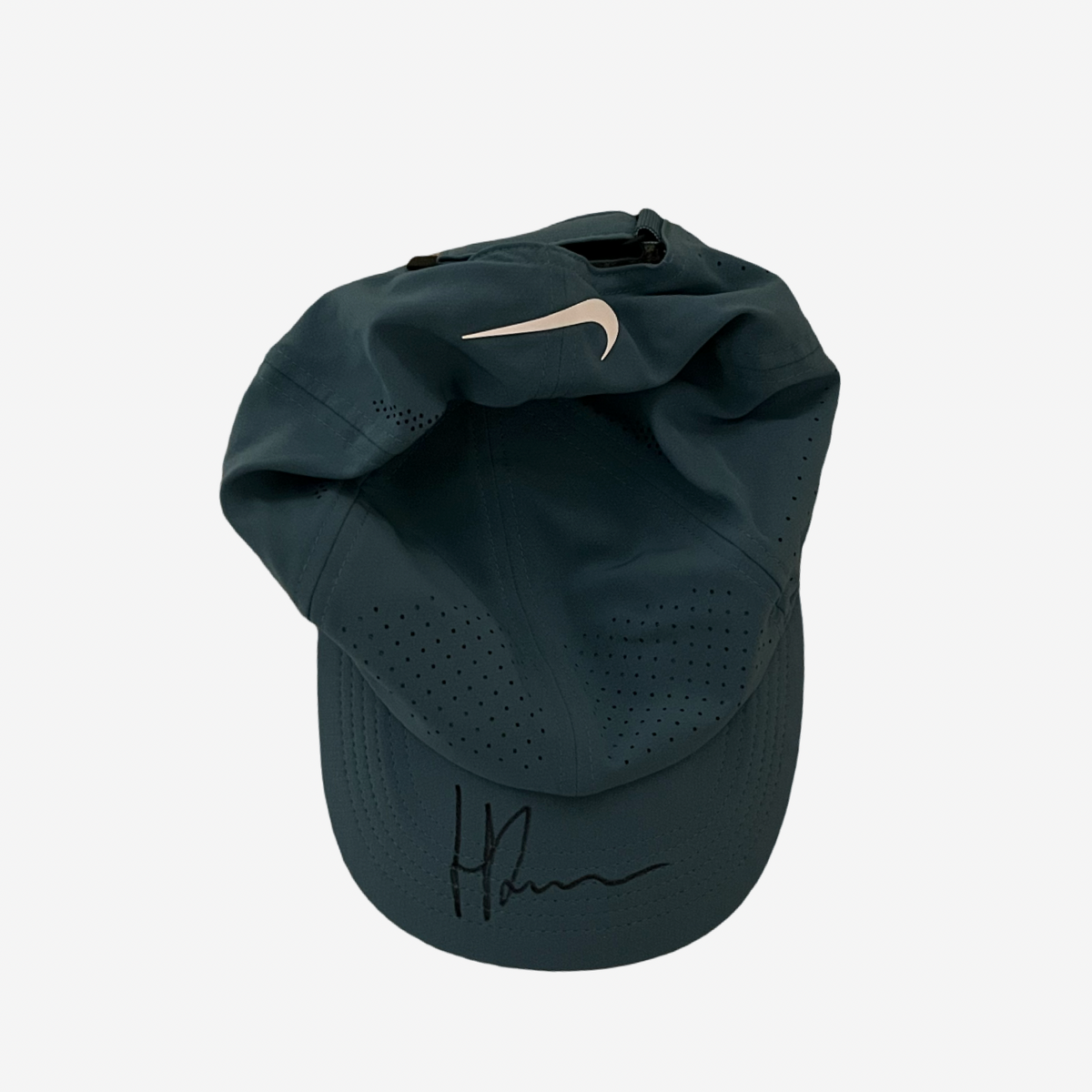 Signed used dusty blue cap