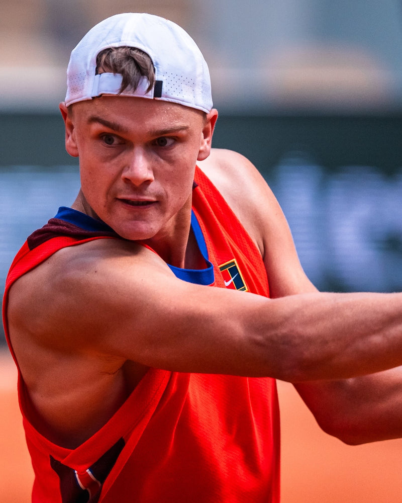 Signed iconic red sleeveless shirt