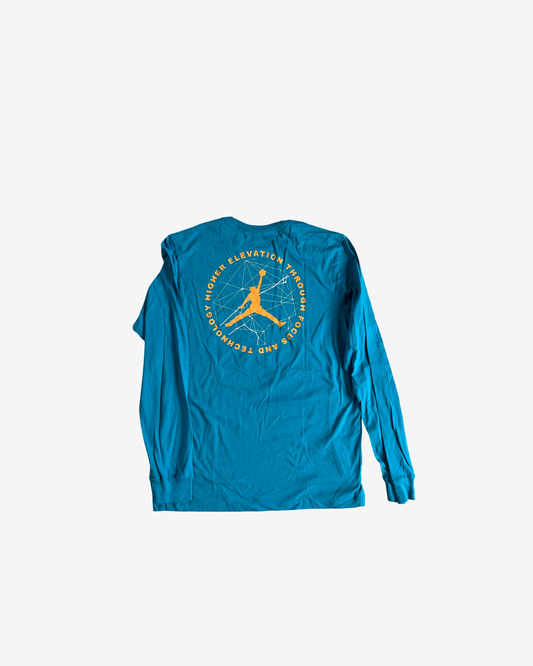 Jordan long sleeve blue , signed