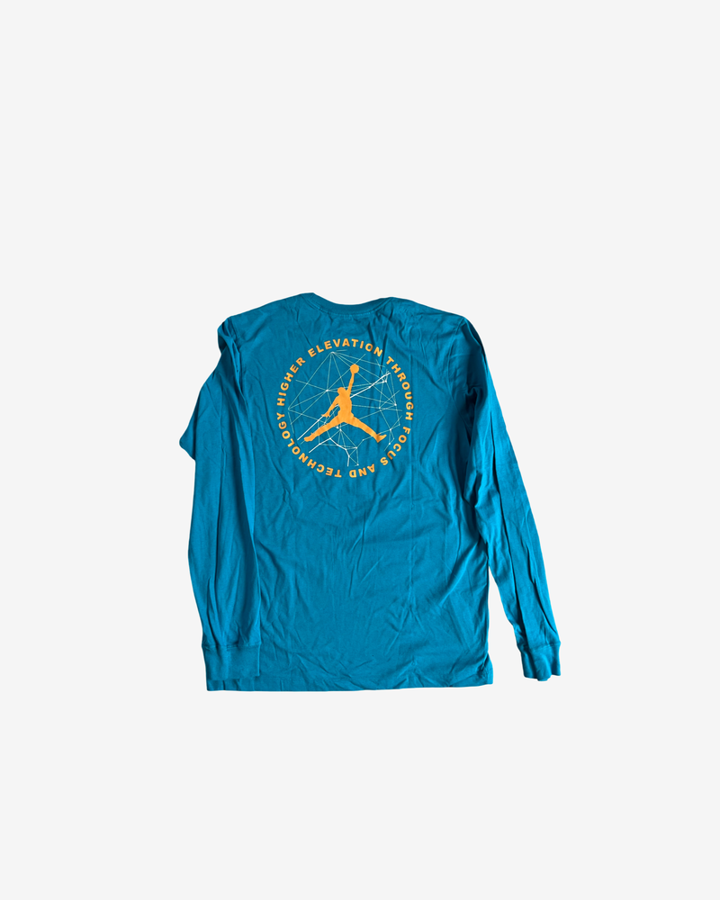 Jordan long sleeve blue , signed