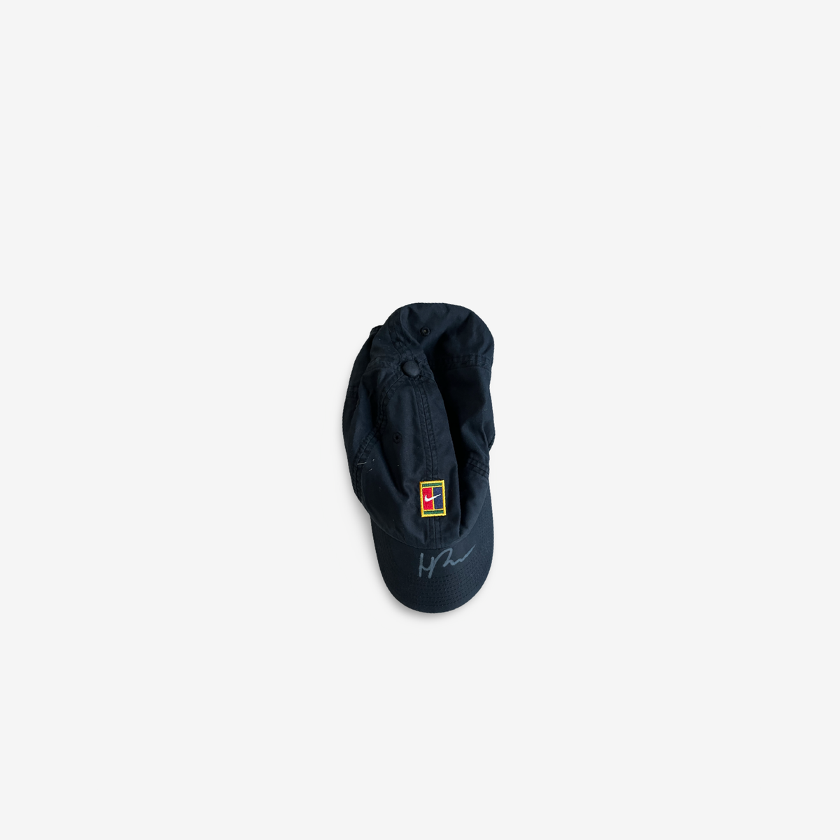 Black signed off court cap