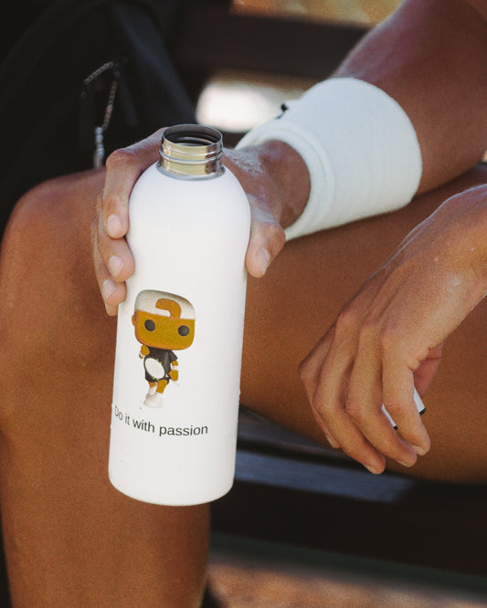 Drink bottle 750, white, stainless steel, HR pop limited collection