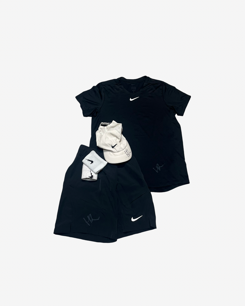 Signed and match worn in Paris, Turin and more, complete match outfit