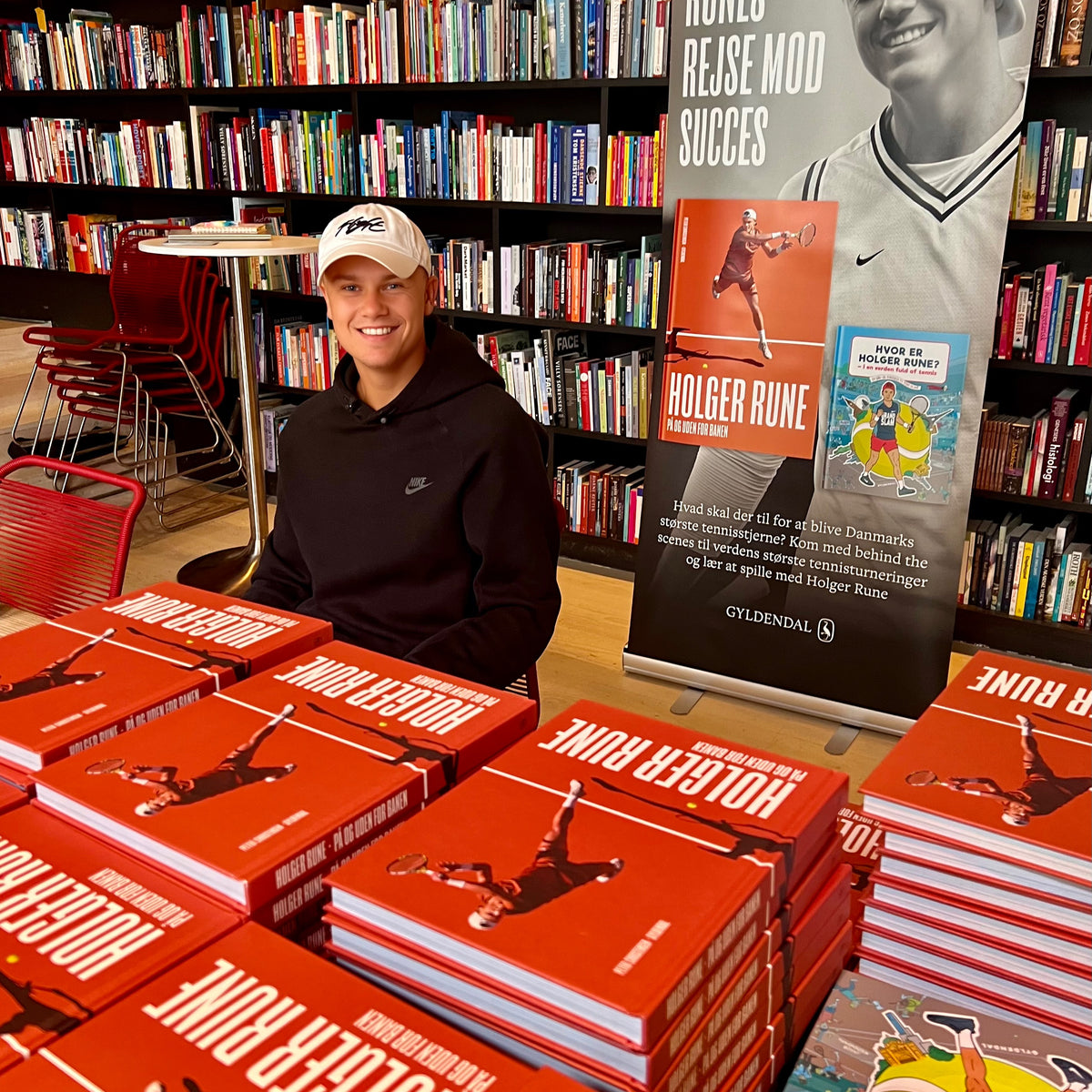 Holger Rune’s book. Signed edition, limited - Holger Rune på og uden for banen (Danish)