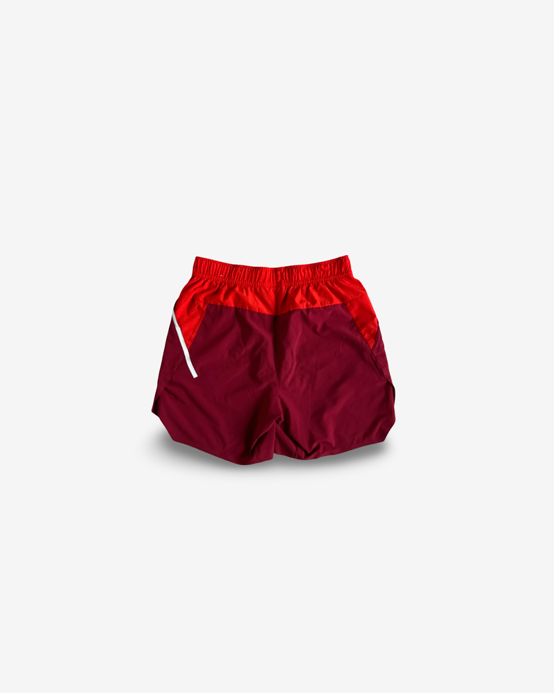 2 coloured match and practice shorts, signed