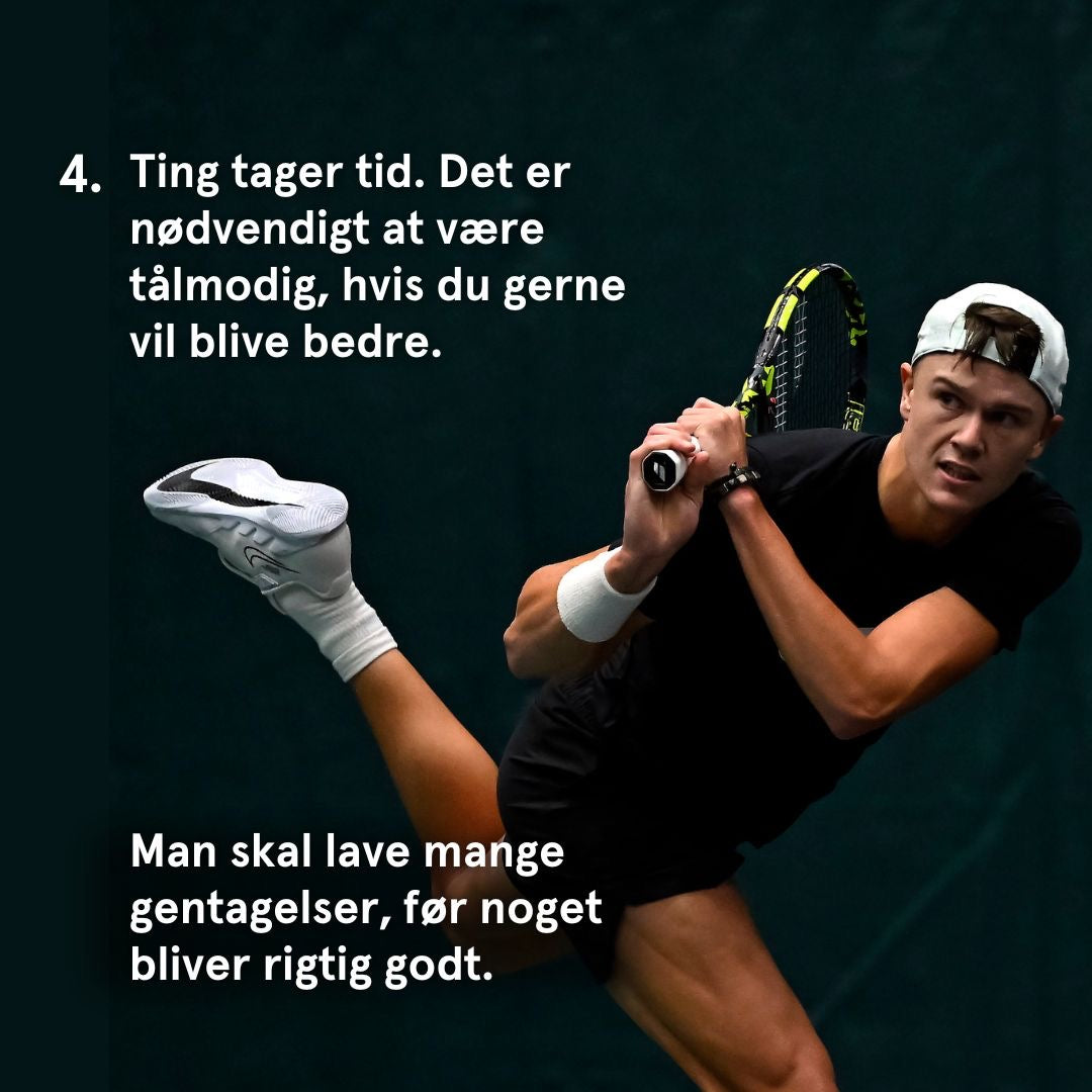 Tennis learning book. Signed edition, limited - Holger Rune på og uden for banen (Danish)