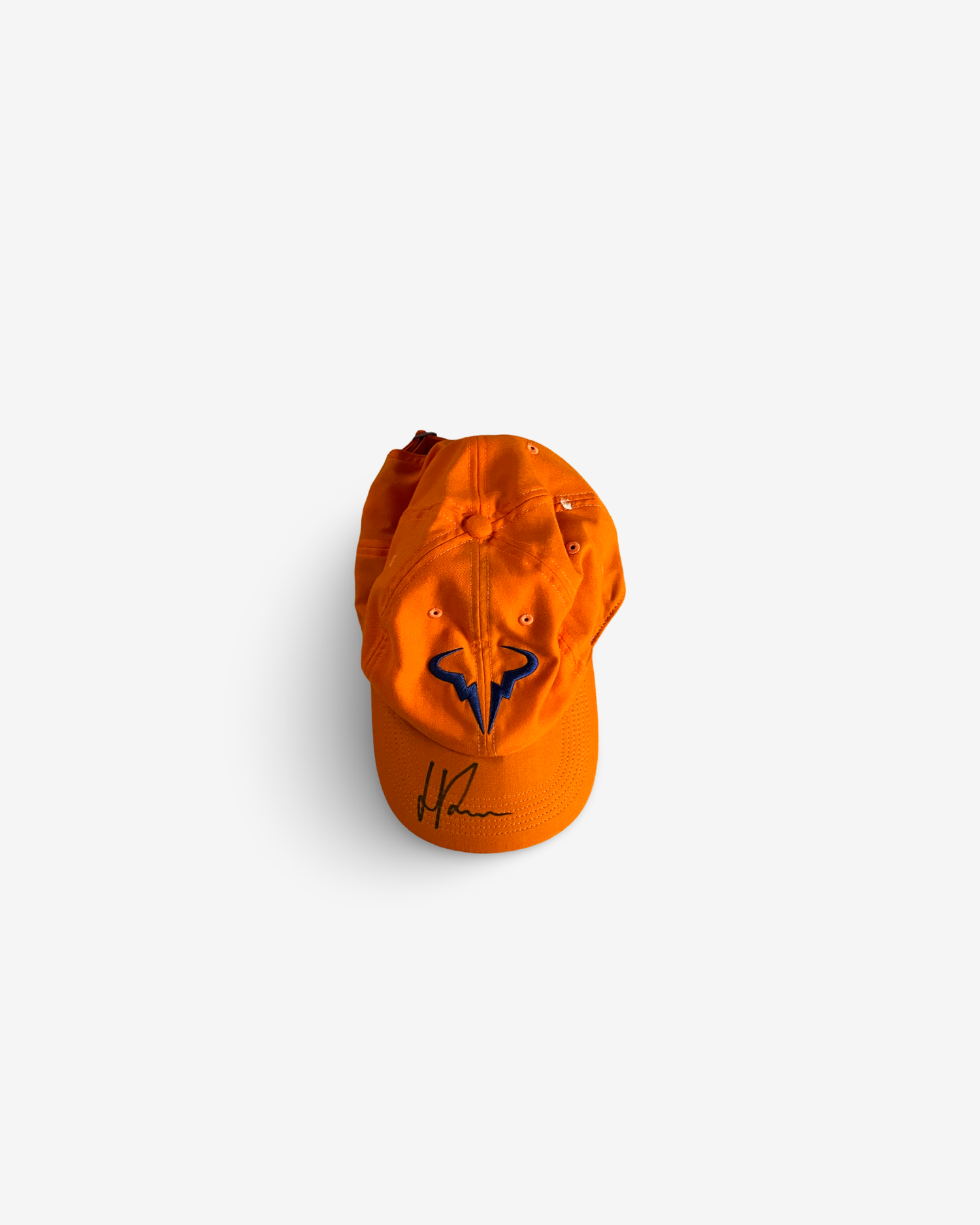 Orange Rafa cap, signed
