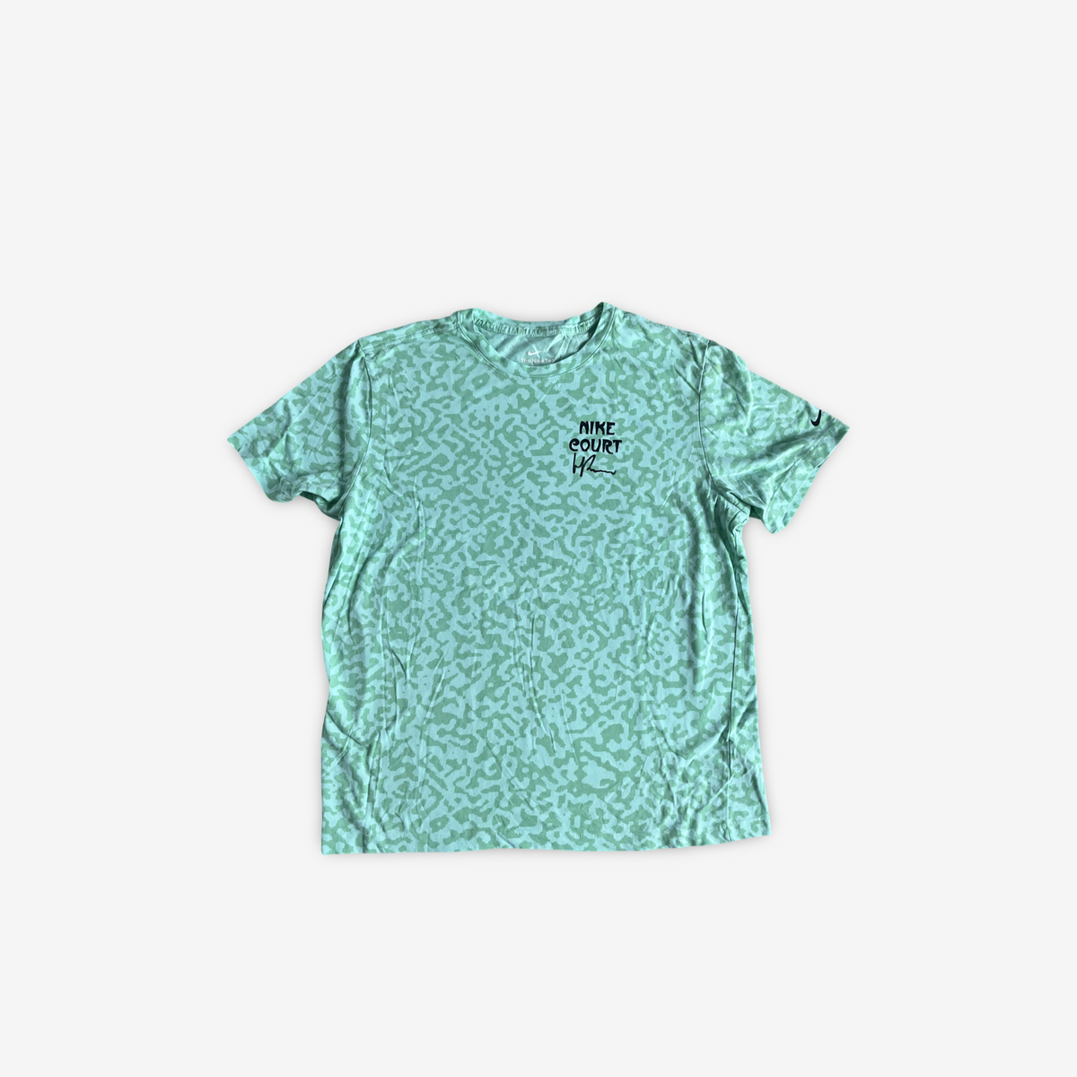 Super soft mint green RG collection practice shirt, signed