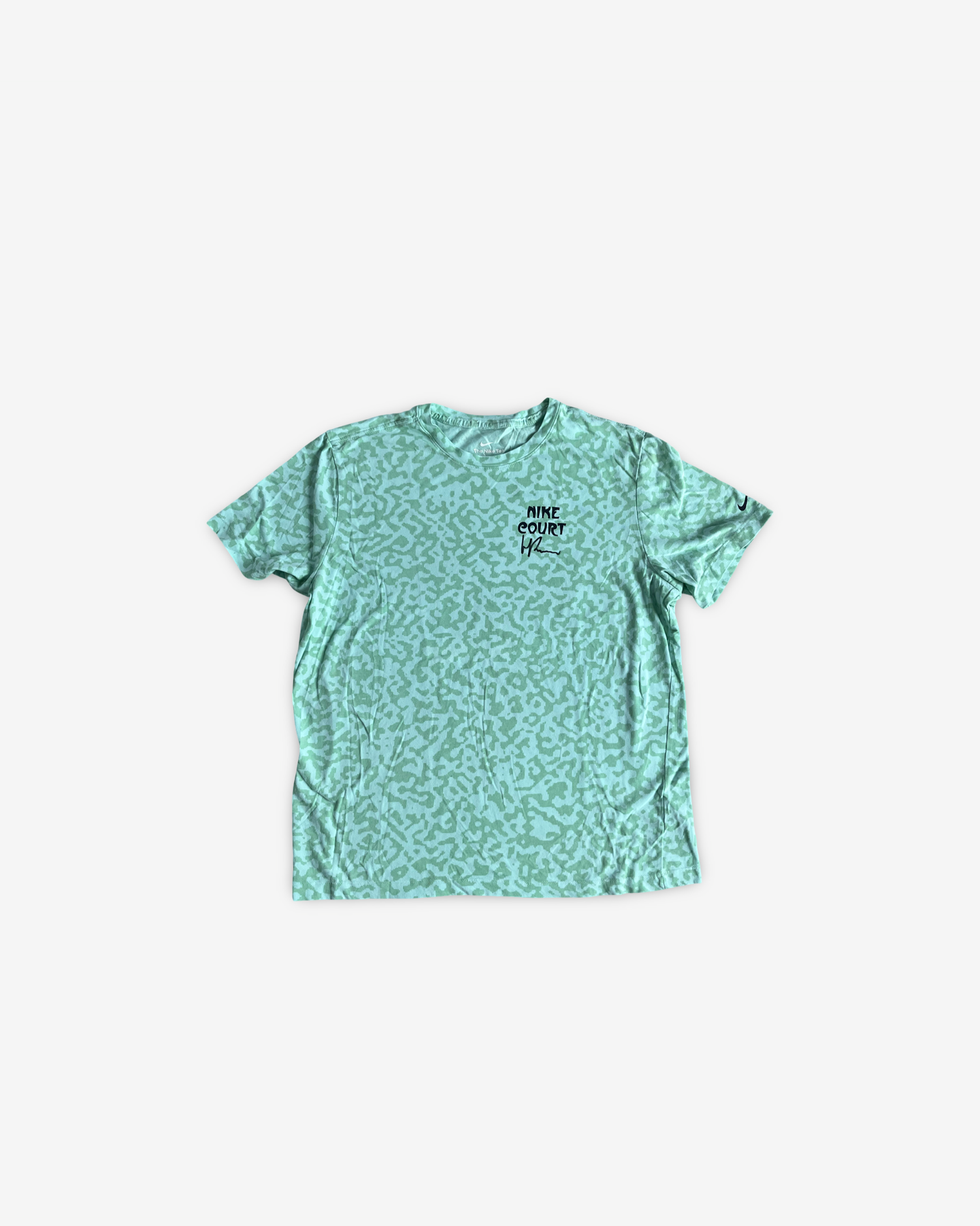 Super soft mint green RG collection practice shirt, signed