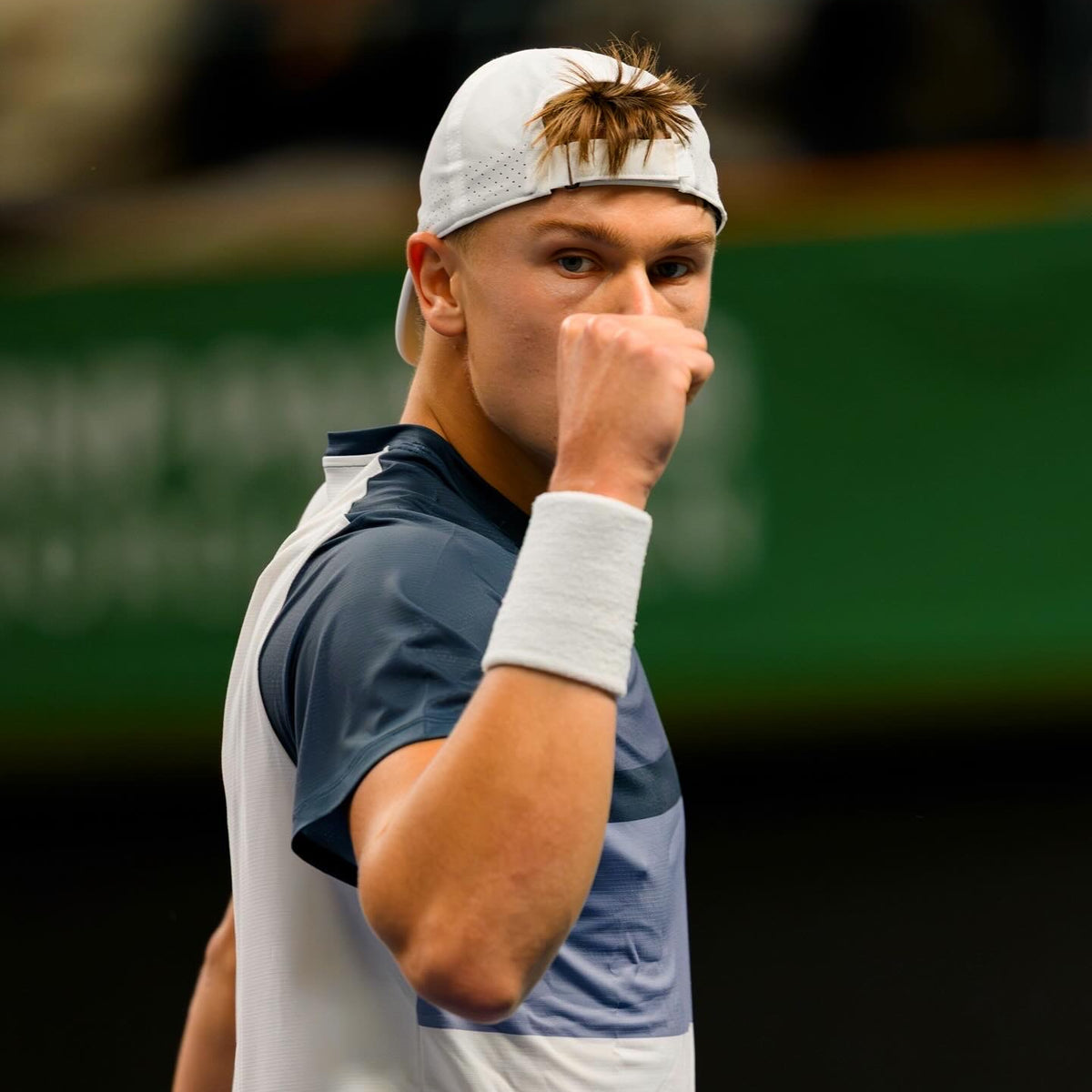 Signed match worn wristbands, white #1