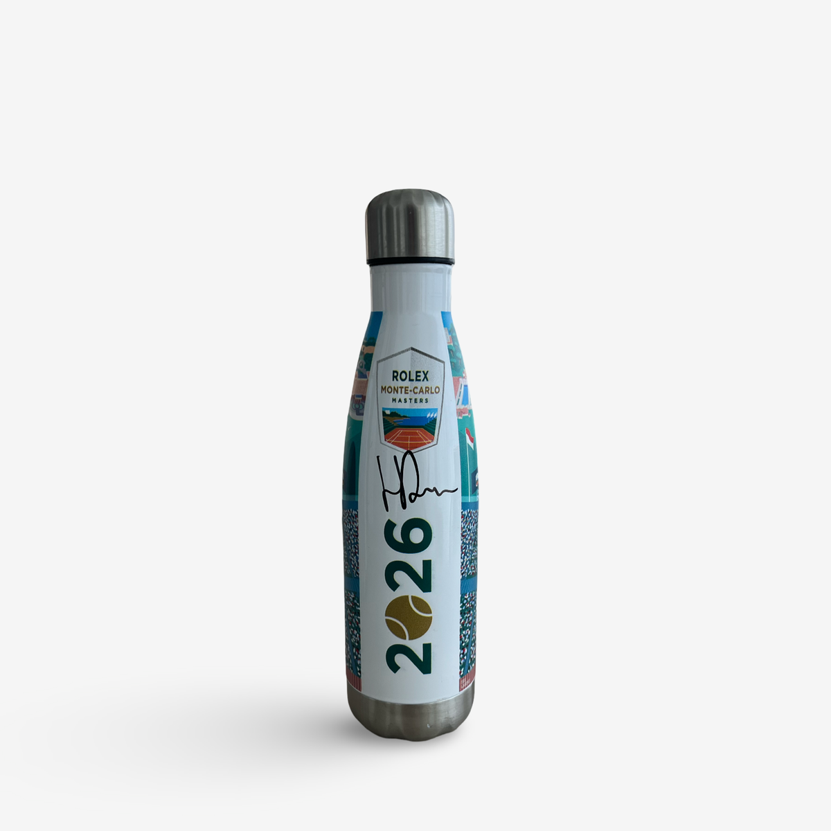 Drink bottle Monte Carlo masters , signed