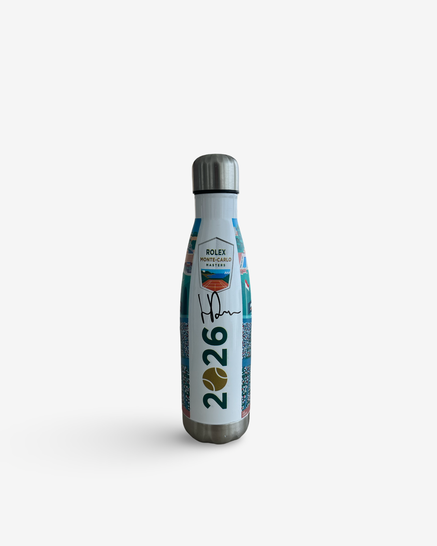 Drink bottle Monte Carlo masters , signed