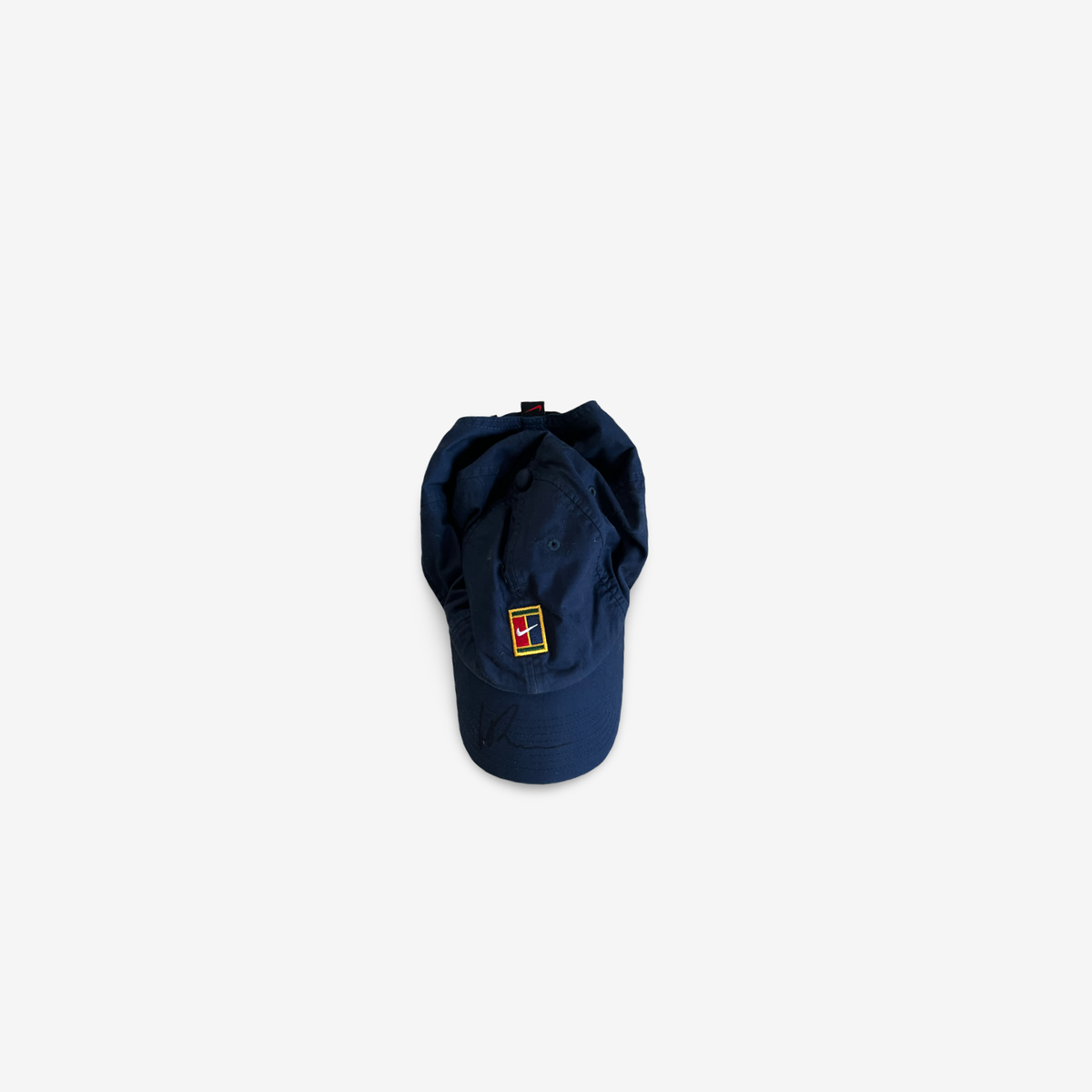 Dark blue off court Cotten cap, signed