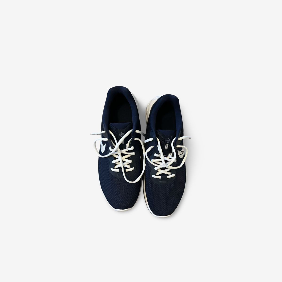 Dark blue runners, signed